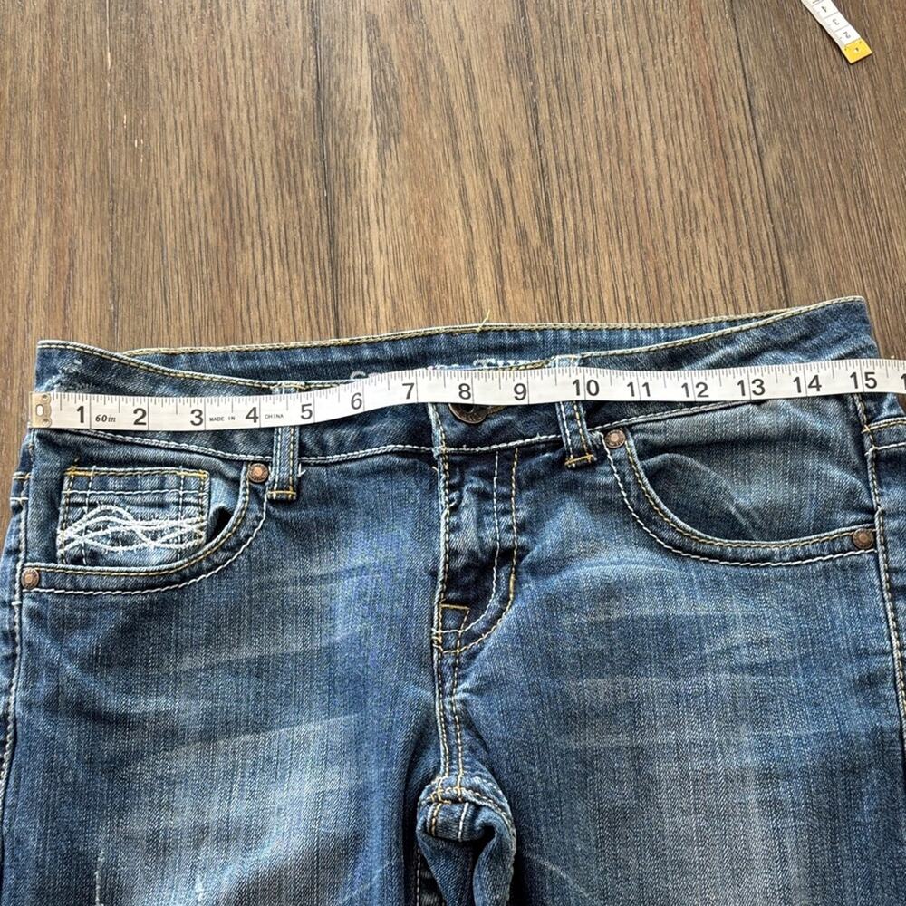 Cowgirl Tuff Classic Straight Leg Blue Jeans 28x35 - Picture 9 of 16